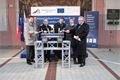 Slavnostní akt v nádražní hale železniční stanice Plzeň hl. n. 1 