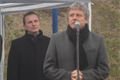 Otevření nového úseku silnice I/27 v Plzni na Borech, starosta centrálního plzeňského obvodu Jiří Strobach. 