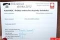 přední strana průkazu s údaji o vedoucm sbírky