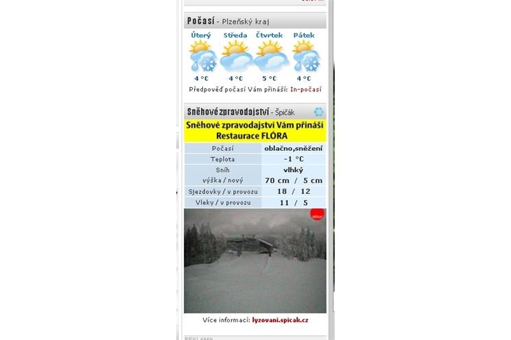 skrýn sněhové zprávy skrýn sněhové zprávy
