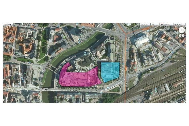 hrubý nákres budoucího centra Corso hrubý nákres budoucího centra Corso