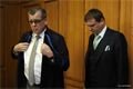 Vít Bárta (vpravo) s obhájcem Oldřichem Chudobou