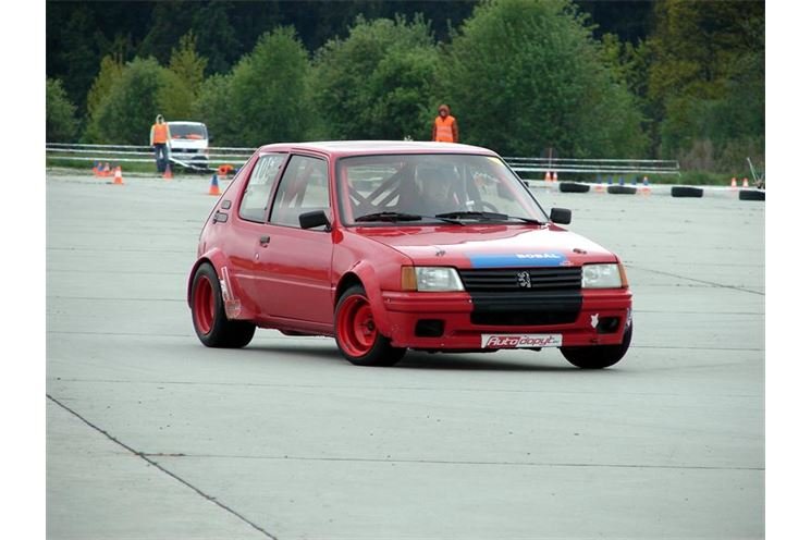 Absolutní vítěz Antonín Červenka - Peugeot 205 GTI