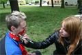 Fanoušci si nechávali namalovat červenou a modrou! 