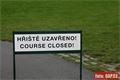 Golf Park Dýšina je kvůli velké vodě uzavřen! Klabava se vylila i na hřiště. 