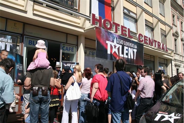 Česko Slovensko má talent - casting probíhal v hotelu Central v neděli 6. června 