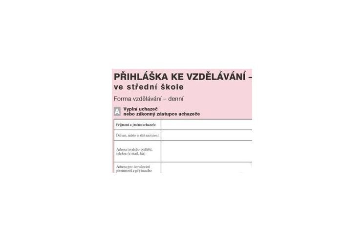 přihláška na SŠ přihláška na SŠ