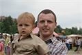 Historický víkend 2010 - Ondřej Šáňa z Vejprnic s dvouletým synem 