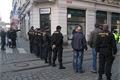 Na fanoušky Slavie čekali policisté v "plné polní".