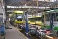 Technická kontrola nové tramvaje Vario LF 2/2 IN v depu tramvají na Slovanech 25.10. 