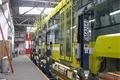 Technická kontrola nové tramvaje Vario LF 2/2 IN v depu tramvají na Slovanech 25.10. 