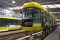 Technická kontrola nové tramvaje Vario LF 2/2 IN v depu tramvají na Slovanech 25.10. 