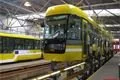 Technická kontrola nové tramvaje Vario LF 2/2 IN v depu tramvají na Slovanech 25.10. 