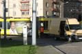 Tramvaj vykolejila na konečné linky číslo 1 na náměstí Milady Horákové.