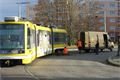 Tramvaj vykolejila na konečné linky číslo 1 na náměstí Milady Horákové.