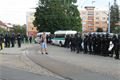 Pochod extrémistů 24.8.2013. Nejspíš zatím vůbec největší opatření v Plzni. Vyšlo na zhruba milion!