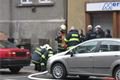 Zásah u požáru v bytě v Dobrovského ulici. 