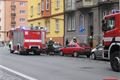 Zásah u požáru v bytě v Dobrovského ulici. 
