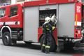Zásah u požáru v bytě v Dobrovského ulici. 