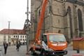 V centru Plzně se začala instalovat vánoční výzdoba města. 8.11.2013 