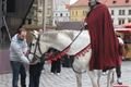 Na Martinské trhy dorazil i Svatý Martin s družinou. 