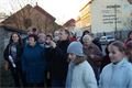 Protest proti demolici domu číslo 40 v Luční ulici na Roudné.