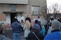 Protest proti demolici domu číslo 40 v Luční ulici na Roudné.