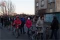 Protest proti demolici domu číslo 40 v Luční ulici na Roudné.