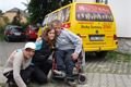 Jana Chodová, Dívka Šumavy´09 na akci Hrady z písku s klienty DOZP Bystřice