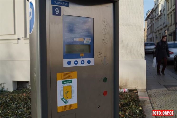 Nový parkovací automat. 