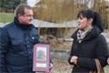 Pavel Vrba dostal k 50.narozeninám od ÚMO2 věnovanou vrbu ve Chvojkových lomech.