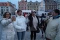 První Novoroční ohňostroj na náměstí Republiky v Plzni.