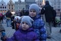 První Novoroční ohňostroj na náměstí Republiky v Plzni.
