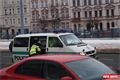 Nehoda tří osobních aut na křižovatce Klatovská - Borská v Plzni. 