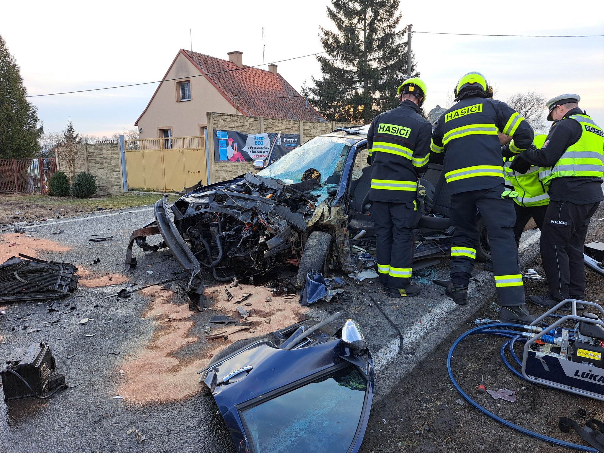 Vážná nehoda u Dobřan, silnice byla uzavřena! - FOTKY