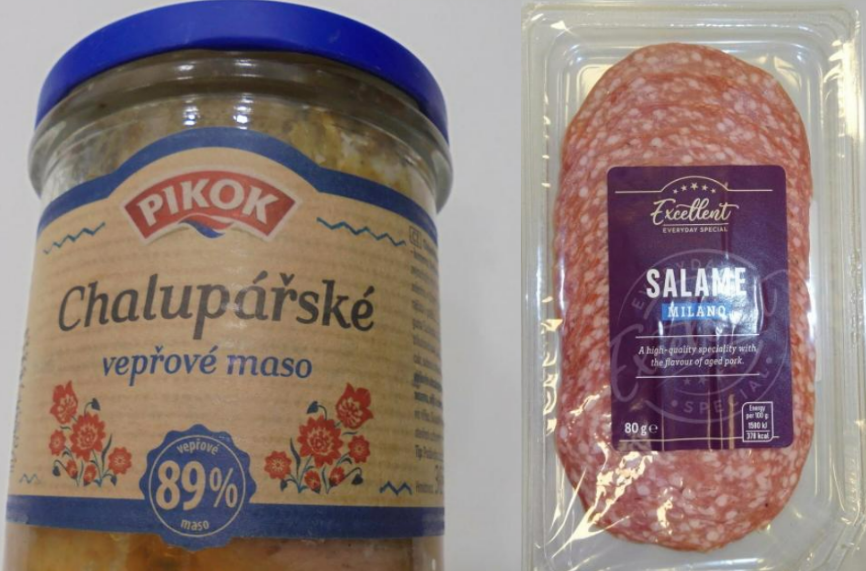 Inspekce zjistila méně masa v uzeninách z dovozu, šlo o výrobky z Albertu a Lidlu
