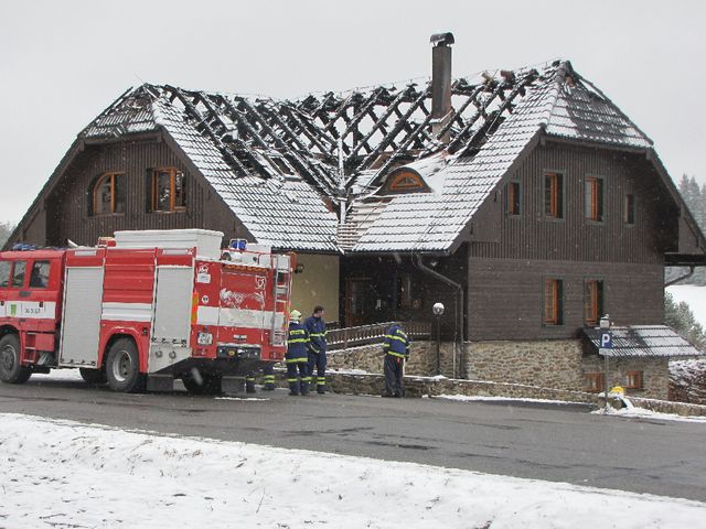 V Horské Kvildě hořel obecní úřad